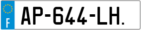Trailer License Plate