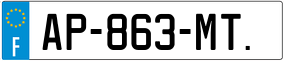 Trailer License Plate