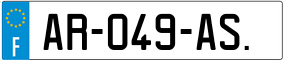 Trailer License Plate