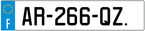 Trailer License Plate