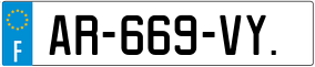 Trailer License Plate