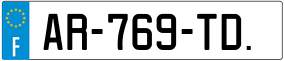 Trailer License Plate