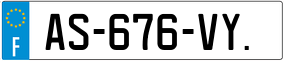 Trailer License Plate
