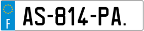 Trailer License Plate