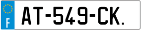 Truck License Plate