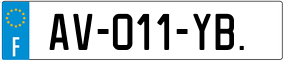 Trailer License Plate