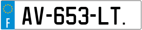 Truck License Plate