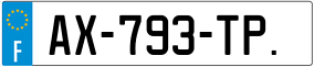 Trailer License Plate