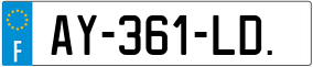 Trailer License Plate