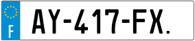 Trailer License Plate