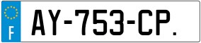 Trailer License Plate