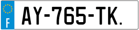 Trailer License Plate
