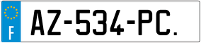 Trailer License Plate