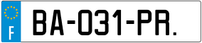 Trailer License Plate