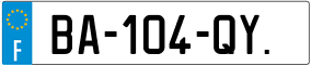 Trailer License Plate