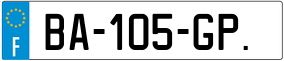 Trailer License Plate
