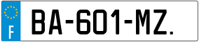 Trailer License Plate