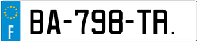 Trailer License Plate