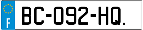 Truck License Plate