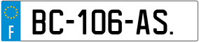 Trailer License Plate