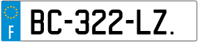Trailer License Plate
