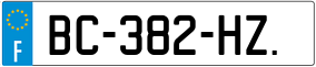 Trailer License Plate