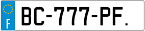 Trailer License Plate