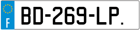 Trailer License Plate