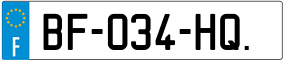 Truck License Plate