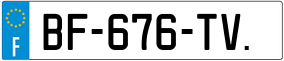 Trailer License Plate