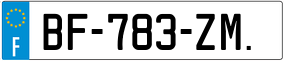 Trailer License Plate