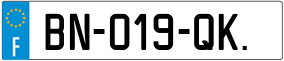 Truck License Plate