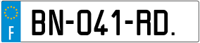 Trailer License Plate