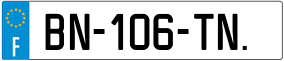 Truck License Plate
