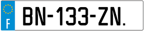 Trailer License Plate