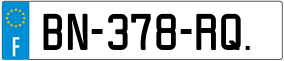 Trailer License Plate