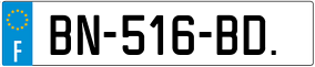 Trailer License Plate