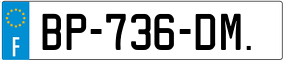 Trailer License Plate