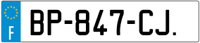 Trailer License Plate