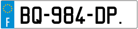 Trailer License Plate