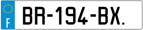 Trailer License Plate