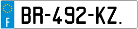 Trailer License Plate