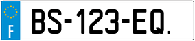 Trailer License Plate
