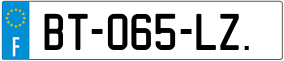 Trailer License Plate