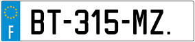 Trailer License Plate