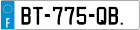 Trailer License Plate
