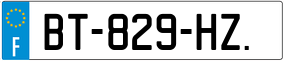 Truck License Plate