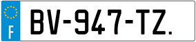 Trailer License Plate