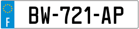 Trailer License Plate