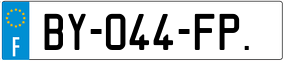 Truck License Plate